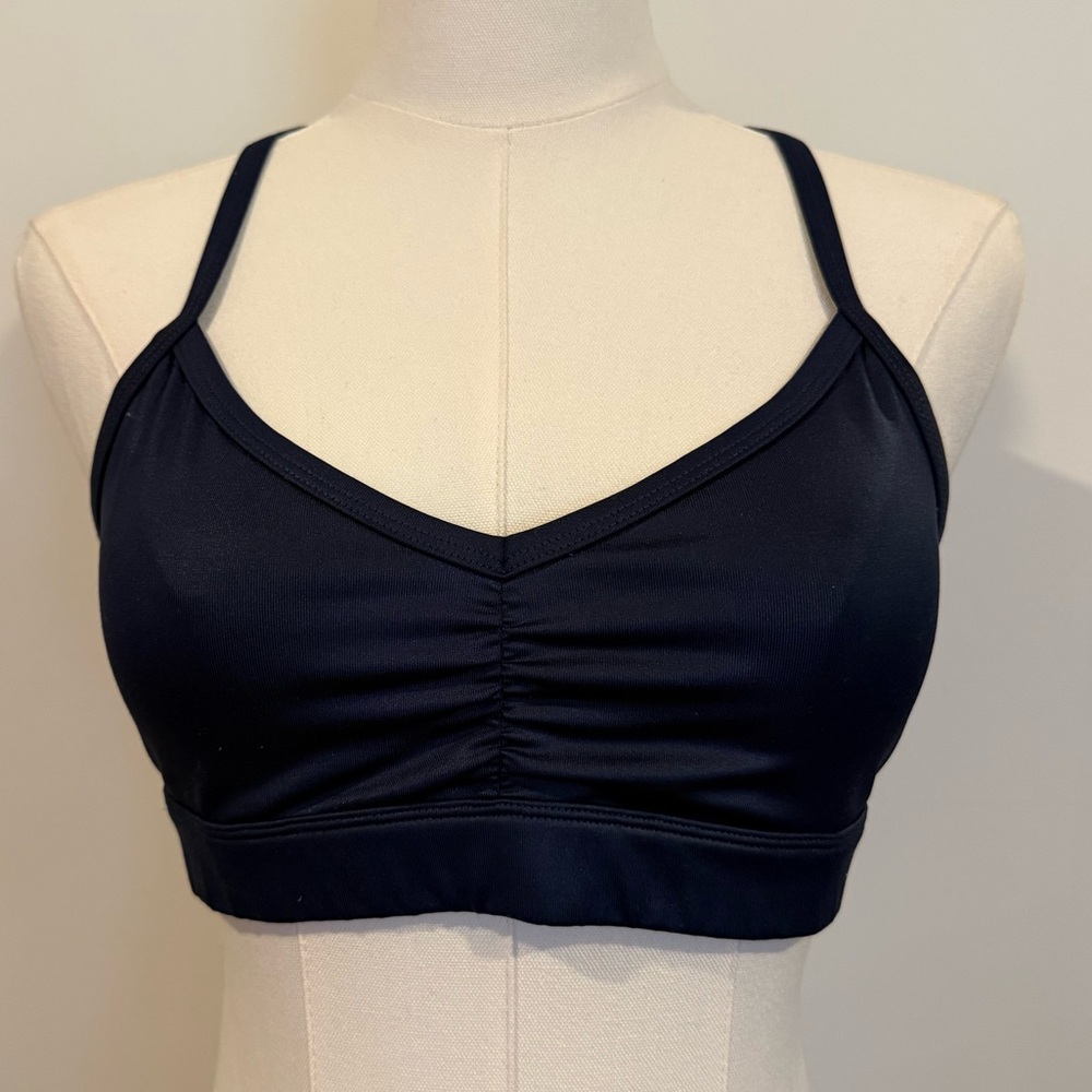 Alo yoga navy sunny strappy bra